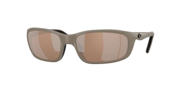 Costa Del Mar 6S9134 BRINE II 06S9134 style-color 913410 Matte Sand / Copper Silver Mirror Lightwave Glass Lens