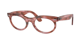 Ray-Ban RX2242VF WAYFARER OVAL 0RX2242VF style-color 8363 Striped Transparent Pink