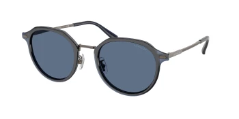 Coach HC7183 CBZ97 0HC7183 style-color 947380 Satin Gunmetal / Blue Solid Lens