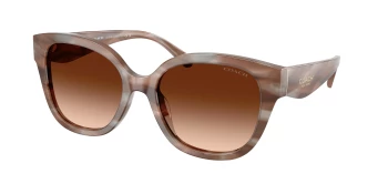Coach HC8438U CBY94 0HC8438U style-color 590174 Striated Redwood / Maple / Brown Gradient Lens
