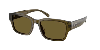 Coach HC8441U CBY96 0HC8441U style-color 591073 Transparent Olive / Green Solid Lens