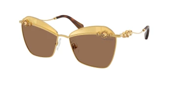 Swarovski SK7040 style-color 4007TO Yellow Gold / Brown Swarovski Gold Lens