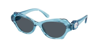 Swarovski SK6050 style-color 107887 Transparent Light Blue / Dark Grey Lens