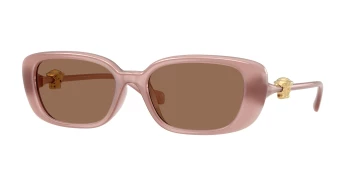 Versace VE4504D style-color 553573 Opal Pink / Dark Brown Lens
