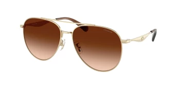 Coach HC7169 CW193 0HC7169 style-color 900574 Shiny Light Gold / Brown Gradient Lens