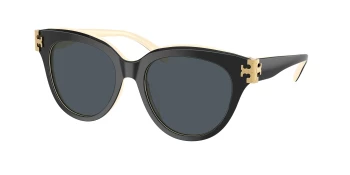 Tory Burch TY7209U style-color 198887 Black / Ivory / Dark Grey Lens