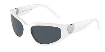 Tiffany TF4217 style-color 839287 Bright White / Dark Grey Lens