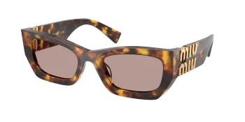 Miu Miu MU 09WS style-color 14L20I Honey Havana / Light Purple Brown Lens