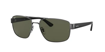 Ray-Ban RB3663 style-color 004/58 Gunmetal / G-15 Green Lens