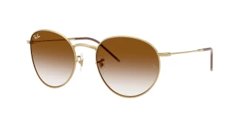 Ray-Ban RBR0103S ROUND REVERSE 0RBR0103S style-color 001/CB Arista Gold / Clear Gradient Brown Lens
