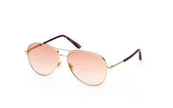 Tom Ford FT0823 style-color 30T Shiny Deep Gold / Red Havana / gradient bordeaux gradient bordeaux Lens