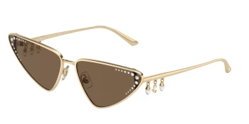 Jimmy Choo JC4001B style-color 300673 Pale Gold / Dark Brown Lens