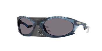 Oakley OO9437 PLANTARIS 0OO9437 style-color 943709 Matte Transparent Abyss / Prizm Grey Polarized Lens