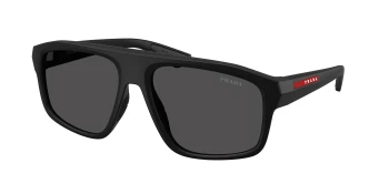 Prada Linea Rossa PS B02S style-color 1BO06F Matte Black / Dark Grey Lens
