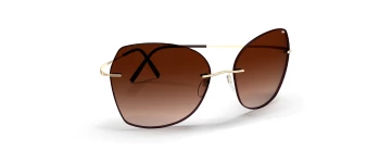 Silhouette ADARA RIMLESS 8192 style-color 7530 Gold / Dark Brown / 60 60 Lens