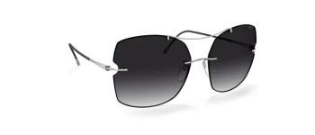 Silhouette STAR ISLAND RIMLESS 8183 style-color 7000 Rhodium / Black / 65 65 Lens