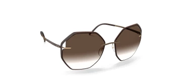 Silhouette SANT MARTI RIMLESS 8187 style-color 6030 Dark Brown / Gold / 60 60 Lens
