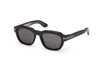 Tom Ford Icon FT1226 style-color 01A Shiny Black / Shiny Black / smoke smoke Lens