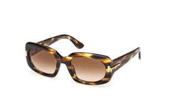 Tom Ford Icon FT1253 style-color 55F Coloured Havana / Coloured Havana / gradient brown gradient brown Lens
