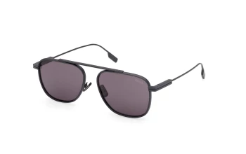 Ermenegildo Zegna EZ0291 style-color 91A Matte Blue / Matte Blue / smoke smoke Lens