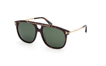 Tom Ford FT1306 SAM-02 style-color 52N Dark Havana / Dark Havana / green green Lens