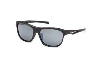 Adidas Sport SP0118 style-color 02D Matte Black / Matte Black / smoke polarized smoke polarized Lens