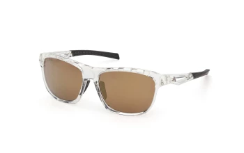 Adidas Sport SP0118 style-color 26G Crystal / Crystal / Monocolor / brown mirror brown mirror Lens