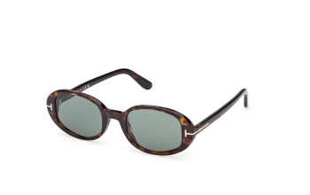 Tom Ford FT1364 Iggy style-color 52N Dark Havana / Dark Havana / green green Lens