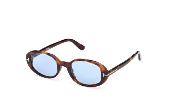 Tom Ford FT1364 Iggy style-color 53V Blonde Havana / Blonde Havana / blue blue Lens
