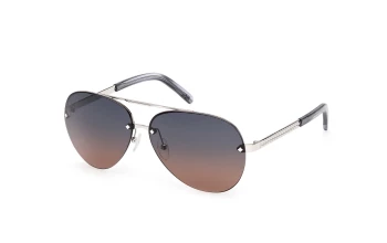 Mcm Worldwide MW0027-H style-color 15W Matte Light Ruthenium / Matte Light Ruthenium / gradient blue gradient blue Lens