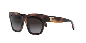 Celine TRIOMPHE CL40253I style-color 53K Acetate Shiny Havana / Gradient Roviex Lens