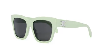 Celine TRIOMPHE CL40253I style-color 93A Acetate Shiny Lime Transparent / Smoke Lens