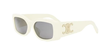 Celine MAXI TRIOMPHE CL40282U style-color 25A Acetate Shiny Ivory / Smoke Lens