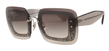 Miu Miu MU 01RS SPECIAL PROJECT style-color UES0A7 Transparent Grey Glitter / Grey Gradient Lens