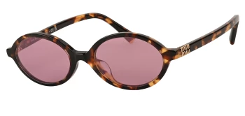 Miu Miu MU 04ZSF style-color VAU50D Honey Havana / Dark Pink Mirror Silver Internal Lens