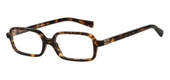 Miu Miu MU 11ZS style-color 14L08N Havana Honey / Clear Blue Light Filter Lens
