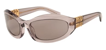Miu Miu MU 14ZS style-color 12W20I Mauve Trasparent / Light Purple Brown Lens