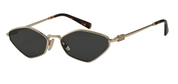 Miu Miu MU 56ZS style-color ZVN5S0 Pale Gold / Dark Grey Lens