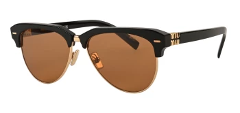 Miu Miu MU 09ZS style-color 1AB2Z1 Black / Brown Lens