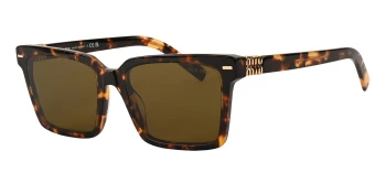 Miu Miu MU 13ZS style-color VAU01T Honey Havana / Dark Brown Lens