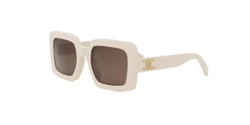 Celine CL40304U style-color 25E Acetate Shiny White With Brown Normal Lenses