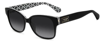 Kate Spade KS TRULEE 2/G/S style-color 807 Black 07 B / WJ GREY SHADED POLARIZED J Lens