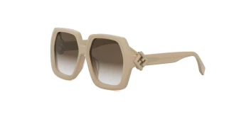 Fendi FE40139F style-color 57F Acetate Shiny Brown With Brown Gradient Lenses