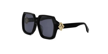 Fendi FE40139F style-color 01V Acetate Shiny Black With Blue Normal Lenses