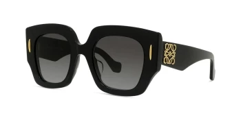 Loewe ANAGRAM LW40129U style-color 01B Acetate Shiny Black With Grey Gradient Lenses