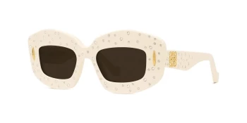 Loewe LW4114IS style-color 25E Acetate Shiny Ivory / Brown Lens