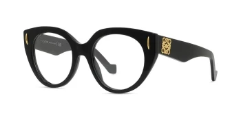Loewe LW50081I style-color 001 Acetate Shiny Black With Demo Lenses