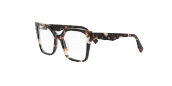 Fendi WAY FE50002I style-color 054 Acetate Shiny Havana With Demo Lenses