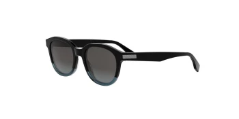 Fendi ESSENTIAL FE40092I style-color 05A Acetate Shiny Black With Grey Gradient Lenses