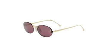 Fendi FIRST CRYSTAL FE4075US style-color 30Y Metal Shiny Yellow With Violet Normal Lenses